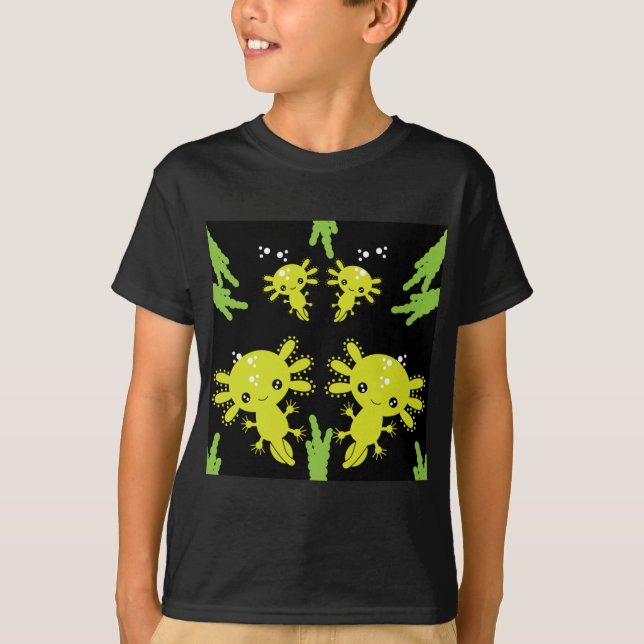 T-shirt Salamandre axotique exotique (Devant)