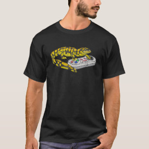T-shirt Salamandre de tigre Jouer jeu vidéo Salamanders Ga