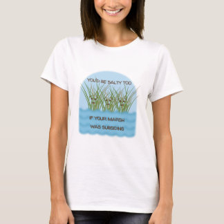 T-shirt salé de calembour - type de chemise de