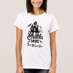T-shirt Salem 1692 : Ils En Ont Manqué Un - Halloween Vint