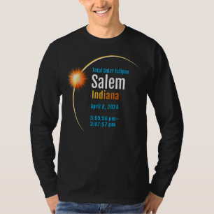 T-shirt Salem Indiana Dans Total Solaire Eclipse 2024 1