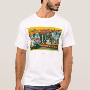 T-shirt Salem, lettre ScenesSalem d'OregonLarge, OU