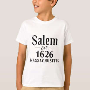 T-shirt Salem Machusettes Est. 1626 Halloween Automne