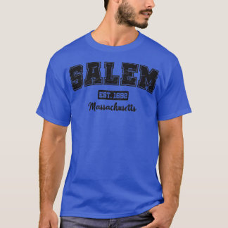 T-shirt Salem Massachusetts 1692 noir