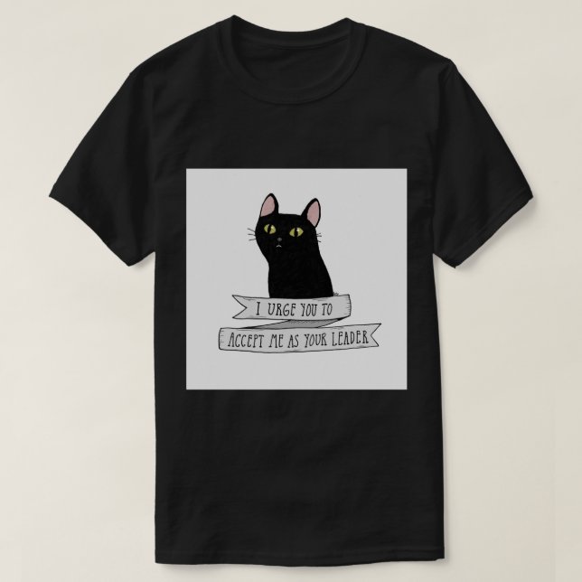 T-shirt Salem Saberhagen - citation de chat noir (Design devant)