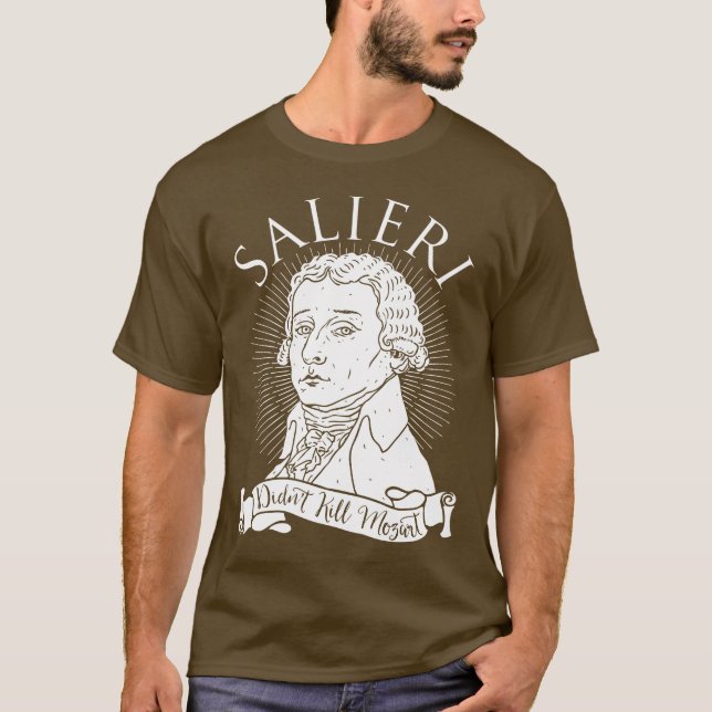 T-shirt Salieri n'a pas tué Mozart (Devant)
