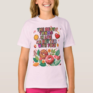 T-shirt Salle de classe Saint-Valentin Boho Donuts et fleu