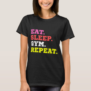 T-shirt salle de sommeil répéter