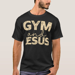 T-shirt Salle de sport en détresse et Jésus drôle Jésus ch