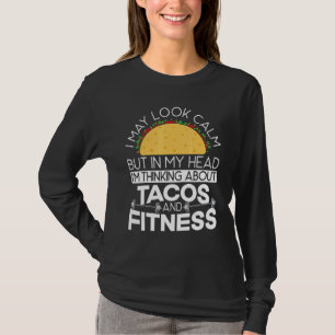 T-shirt Salle de sport Taco Fitness Nourriture mexicaine E