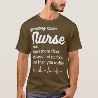 T-shirt Salle d'opération Infirmière Définition Infirmière