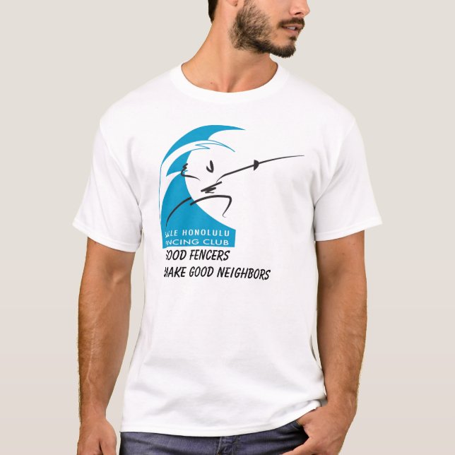 T-shirt Salle Honolulu : les bons escrimeurs font de bons (Devant)