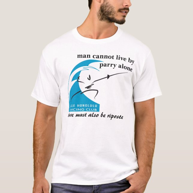 T-shirt Salle Honolulu : l'homme ne peut pas vivre à côté (Devant)