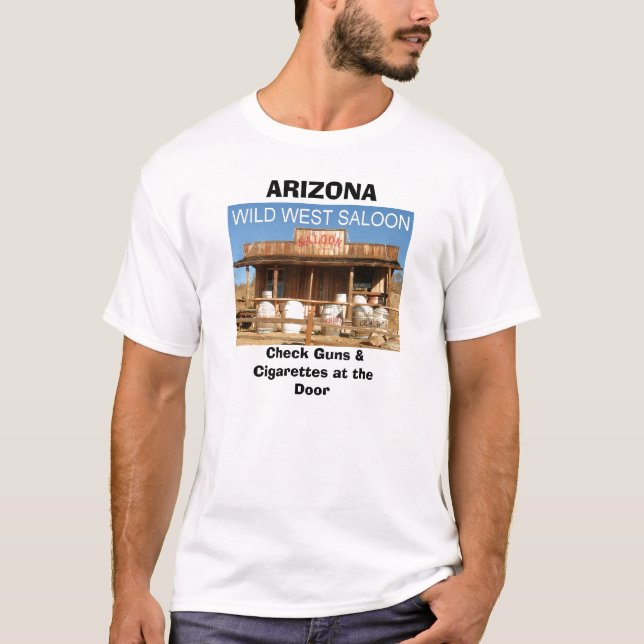 T-shirt SALLE, l'ARIZONA, armes à feu de contrôle et (Devant)