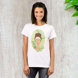 T-shirt Salon de beauté facial Spa au concombre