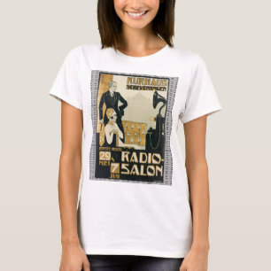 T-shirt Salon de la radio Pays-Bas vintage des années 192