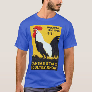 T-shirt Salon de la volaille du Kansas 1915 surdimensionné
