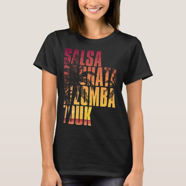 T-shirt Salsa bachata kizomba zouk (Devant)