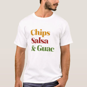 T-shirt Salsa Chips Et Guac
