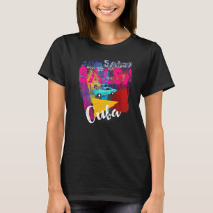T-shirt Salsa Cuba Cuba Drapeau Premium