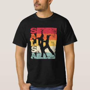 T-shirt Salsa Dancing Couple Dance Amérique latine Vintage