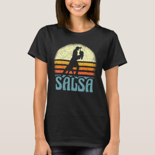 T-shirt Salsa latine rétro pour musique latine Danse Salsa