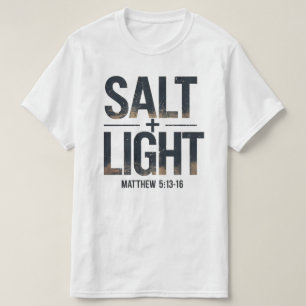 T-shirt "SALT + LIGHT Chrétien – Matthieu 5:13