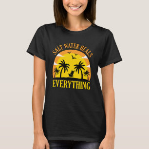 T-shirt Salt Water Heals Beach Vacances été Se