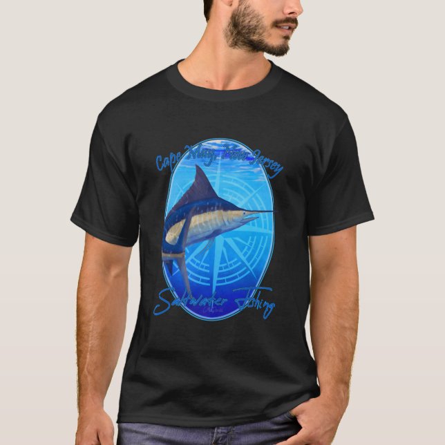 T-shirt Saltwater Fishing Cape May New Jersey Offshore Fis (Devant)