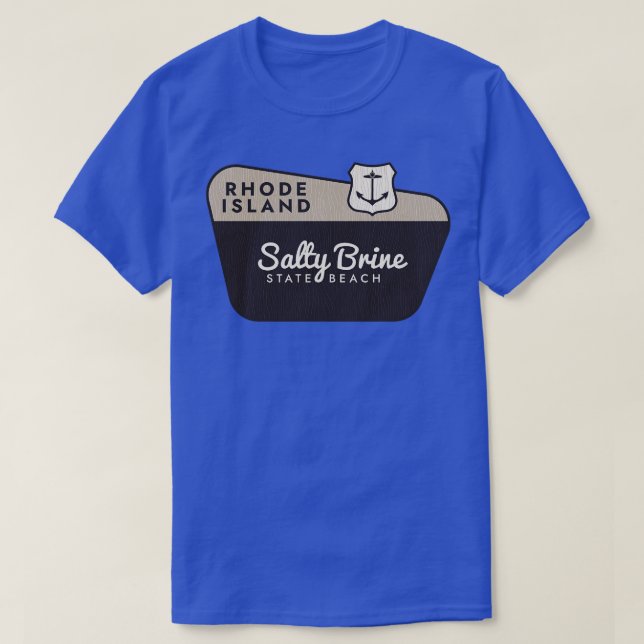 T-shirt Salty Brine State Beach Rhode Island Affiche de bi (Design devant)