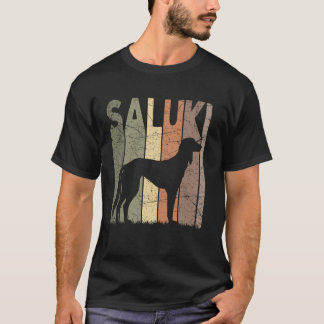 T-shirt Saluki Vintage Saluki Chien Rétro Chien Saluki Lov