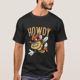 T-shirt Salut Cowboy Insecte Personnage Amusant Art