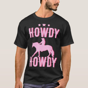 T-shirt Salut Cowgirl Western Country Sud Équitation