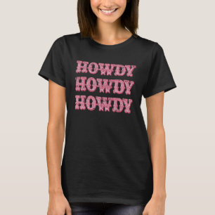 T-shirt Salut Fille de l'Ouest du Sud Country Rodeo Cowgir