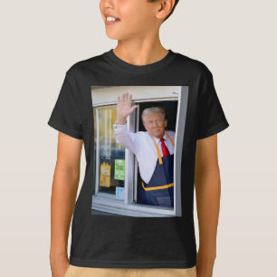 T-shirt Salut Obtenez Votre Burger Donald Trump Cuisinier
