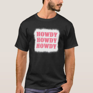 T-shirt Salut Rodéo Occidental Country Méridional Cowgirl