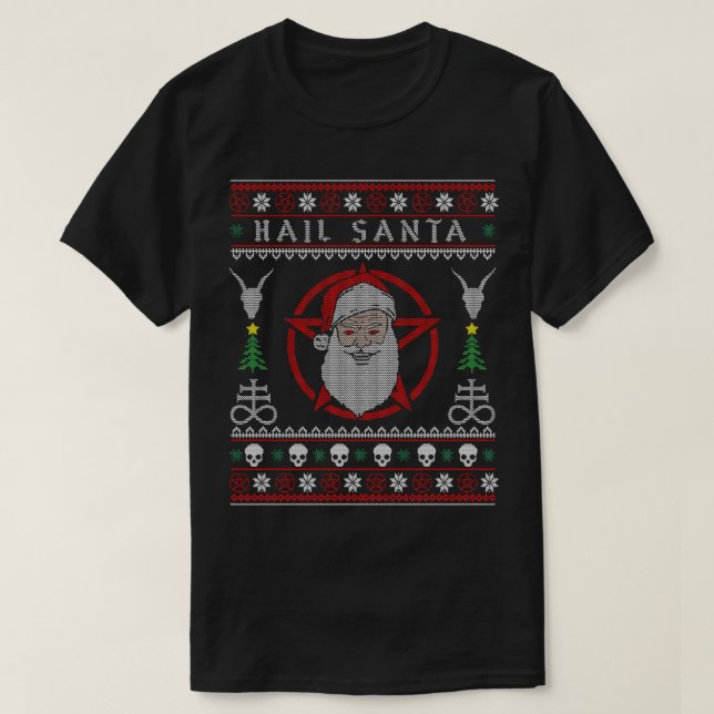 T-shirt Salut Satan Baphomet 5 (Design devant)