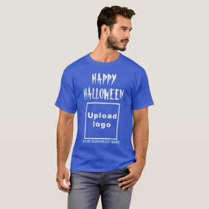 T-shirt Salutation d'Halloween d'affaires sur Deep Royal B