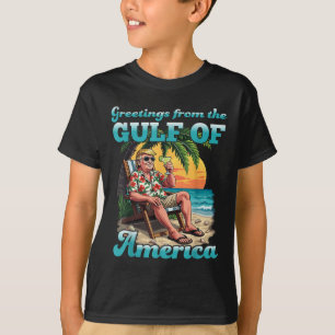 T-shirt Salutation Du Golfe Patriotique D'Amérique Des Éta