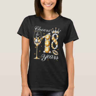 T-shirt Salutations À 18 Ans Joyeux 18ème Anniversaire Rei