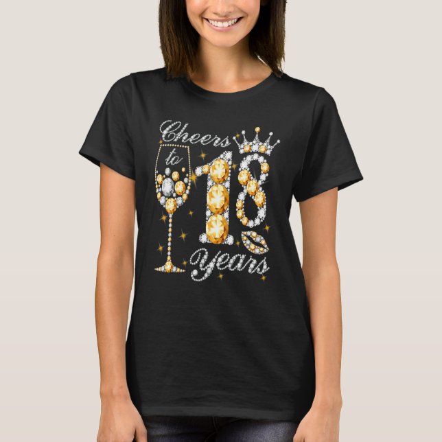 T-shirt Salutations À 18 Ans Joyeux 18ème Anniversaire Rei (Devant)