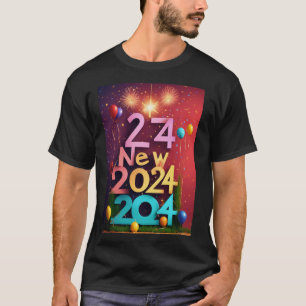 T-shirt Salutations à 2024 : La joie du Nouvel An à chaque