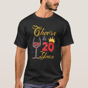 T-shirt Salutations à 20 ans 2002 20e Anniversaire Vin Dia