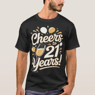 T-shirt Salutations à 21 ans - 21ème anniversaire