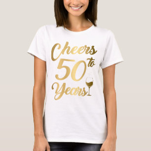 T-shirt Salutations À 50 Ans 50e Fête Femmes T-Shi
