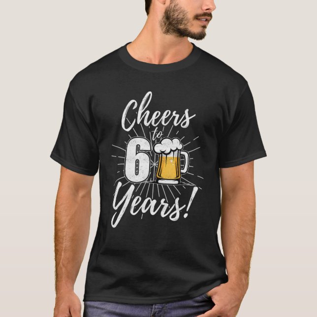 T-shirt Salutations À 60 Ans 60E Anniversaire Bière (Devant)
