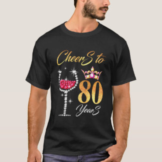 T-shirt Salutations À 80 Ans 80E Parfait Pour Anniv Anniv