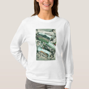 T-shirt Salutations de avec des vues pittoresques
