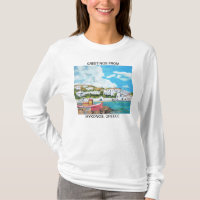 Salutations de Mykonos, chemise de la Grèce
