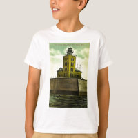 Salutations de phare d'Austin Michigan de port de
